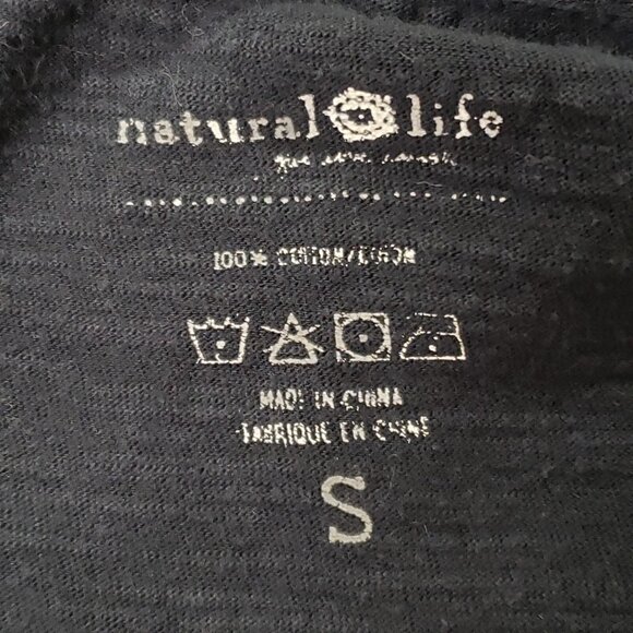 Natural Life Oversized Lagom Johnnie Cotton Jumpsuit Size S Black Boho Ethical - Picture 4 of 9